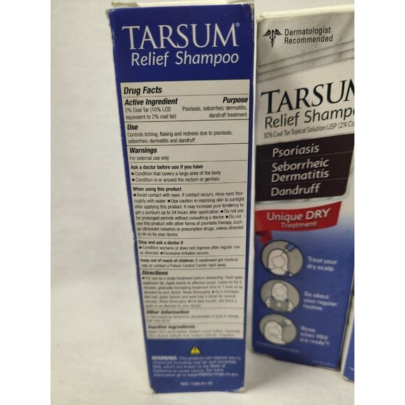Tarsum Professional Medicated Scalp Treatment Shampoo/Gel 4 oz  × 6 Bottles NEW - Picture 4 of 5
